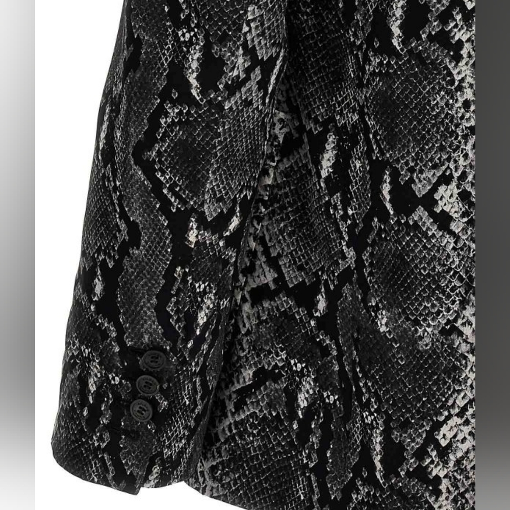Balmain Beautiful Monochrome Python Snake Pattern… - image 5